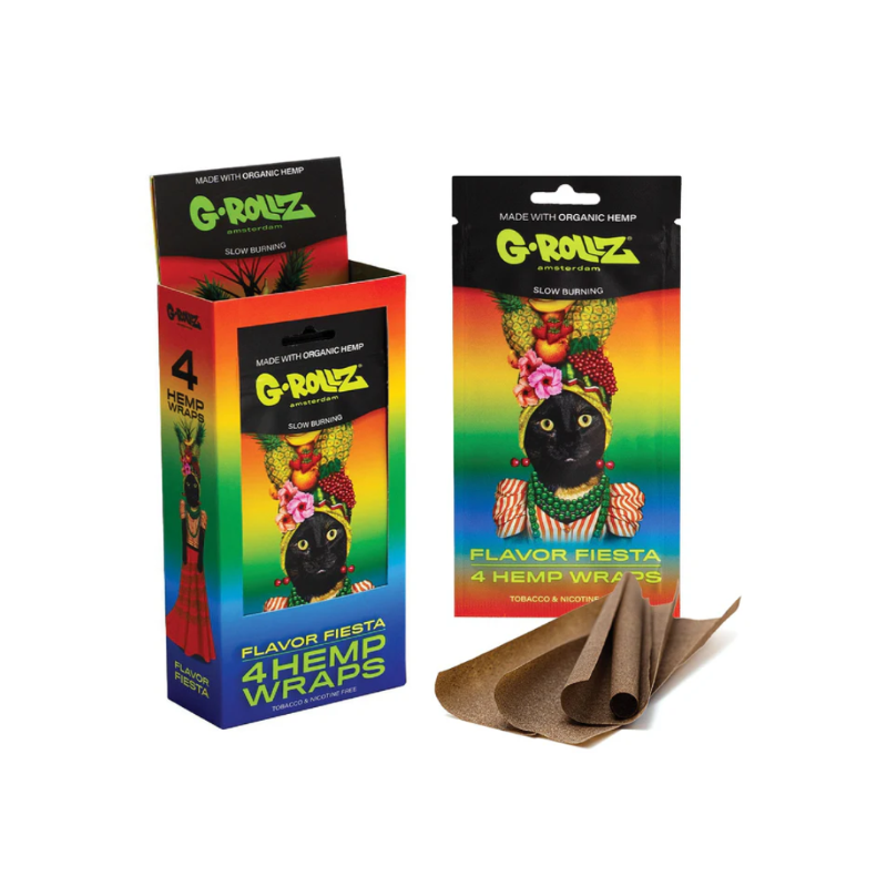 G-ROLLZG Flavour Fiesta HEMP WRAPS 15×4S