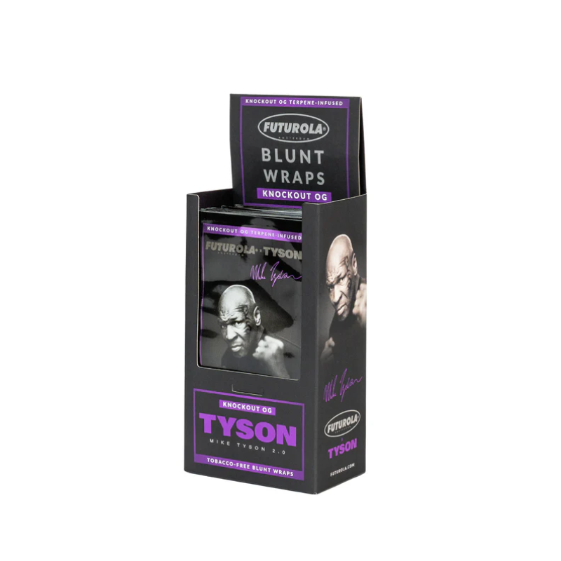 Tyson 2.0 X Futurola Terpene-Infused Blunt Wraps KNOCKOUT OG