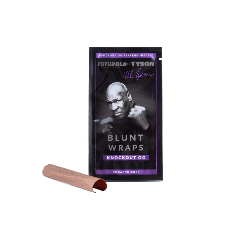Tyson 2.0 X Futurola Terpene-Infused Blunt Wraps KNOCKOUT OG