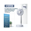 Status 8" Telescopic Rechargeable USB Desk Fan