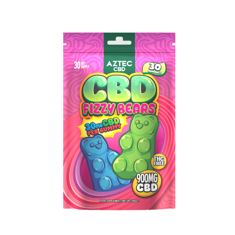 Aztec CBD fizzy Bears Gummies – 900MG