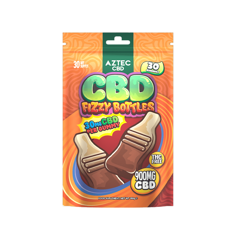 Aztec CBD Fizzy Bottles Gummies – 900MG
