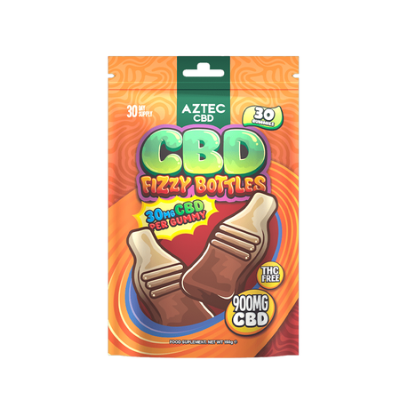 Aztec CBD Fizzy Bottles Gummies – 900MG