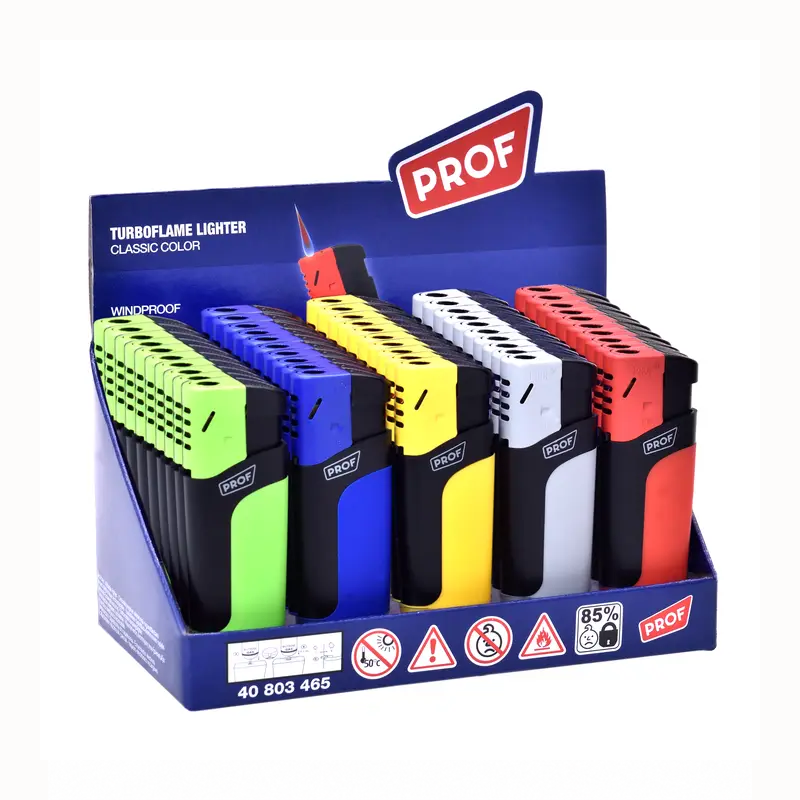 PROF Lighter Windproof FANCY FLAMELESS  25-piece display 40803465