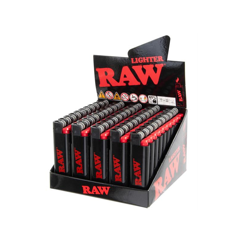 Exclusive RAW® Refillable Flint Lighters (50pcs/display)
