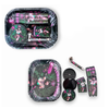 Flower Power Metal Tray Set Oil Lighter + Small Metal Pipe + Plastic grinder + 3pc Joint Holder GS3069
