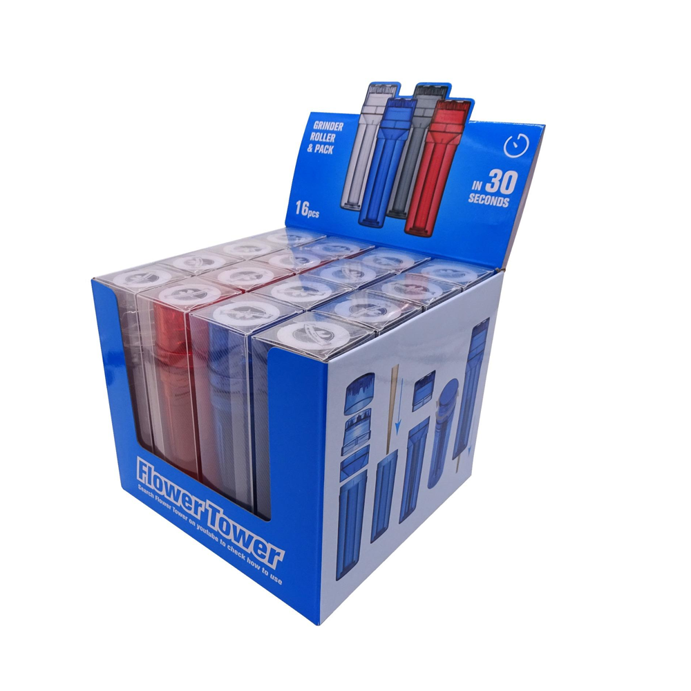 Plastic Grinder Roller and Pack Storage - Flower Tower Accessory x 16