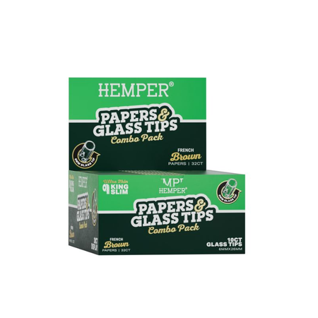 Hemper French brown paper  + 6mm glass tips