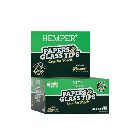 Hemper French brown paper  + 7mm glass tips