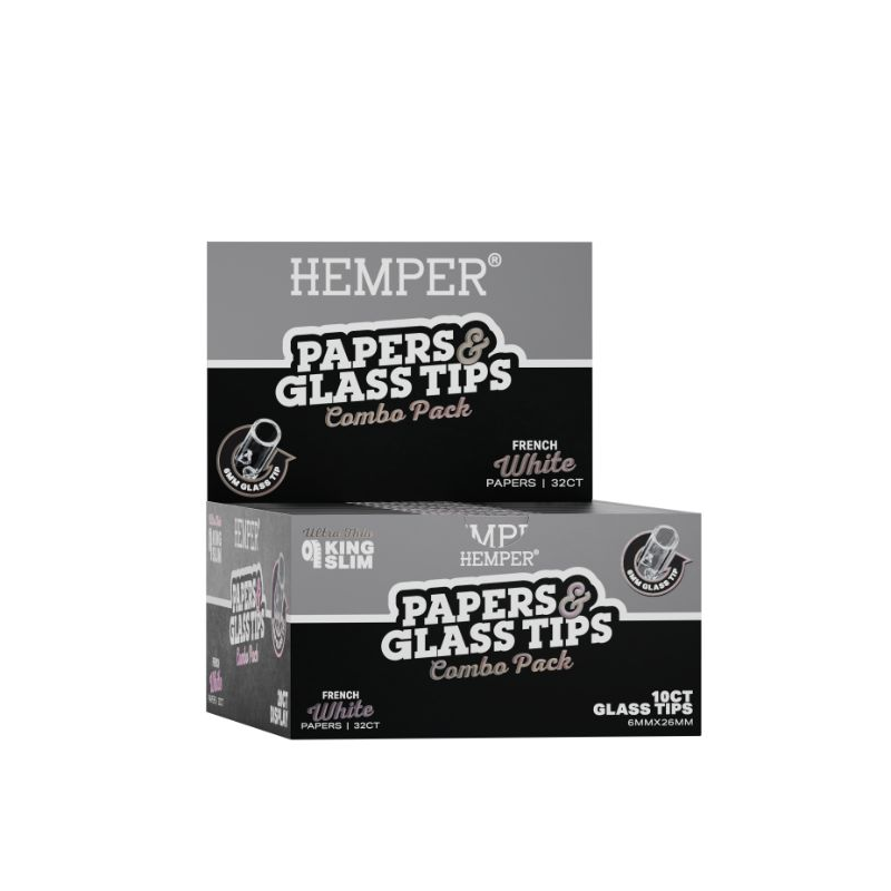 Hemper French White paper  + 6mm glass tips
