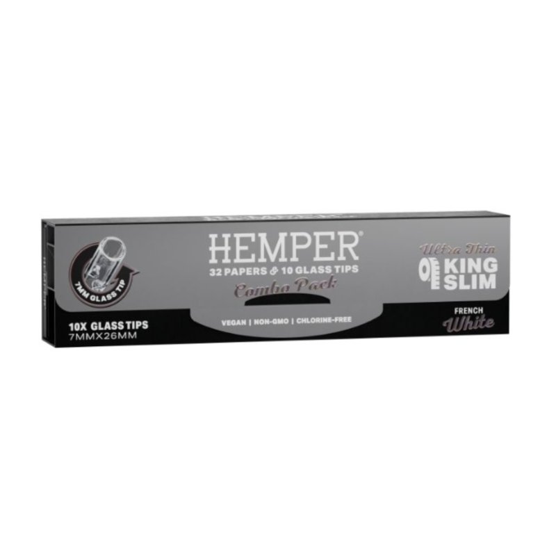 Hemper French White paper  + 7mm glass tips