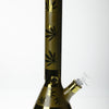 High Quality Glass Bong Weed Print Metallic Leaf – Assorted Colour – 42cm Large