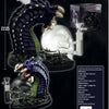 Death Sandworm PVC Glass Water Pipe With LED Lights Bong 9.8 Inches