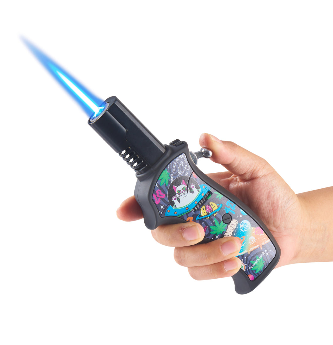 Large Prof CHAMP HIGH SPACESABER BLUEFLAME Jet Windproof Lighter x 9