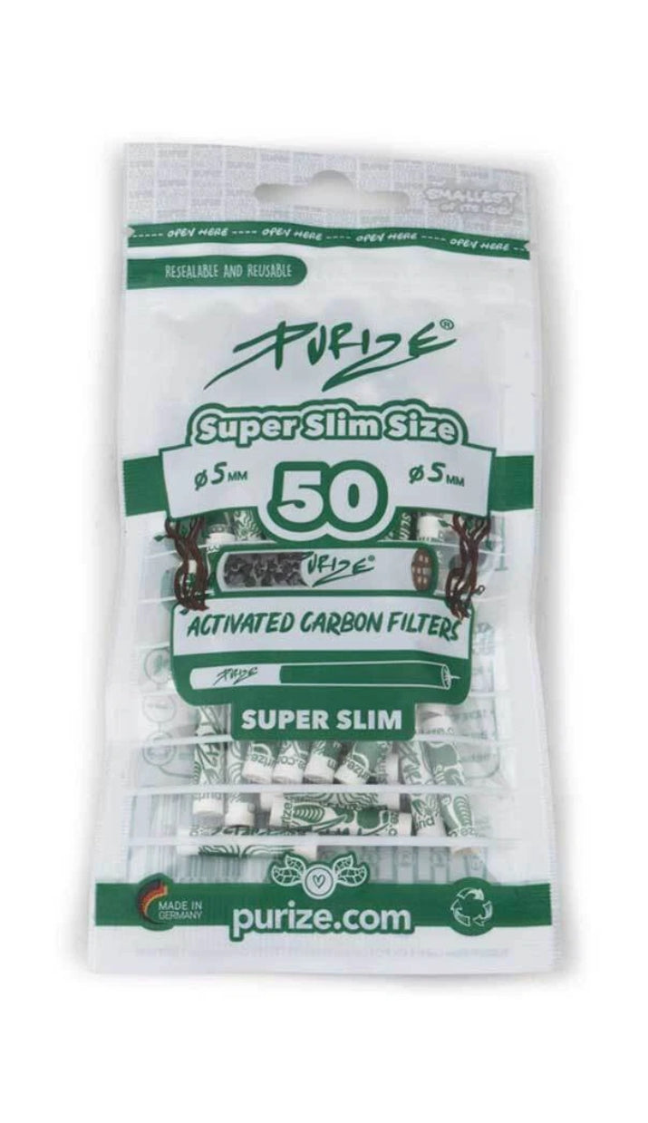 50 PURIZE® Super Slim Size - Individual Packets 5mm x 50 tips SINGLE BAG