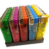 Plain Transparent Electronic Lighter Refillable Lighter 50pack