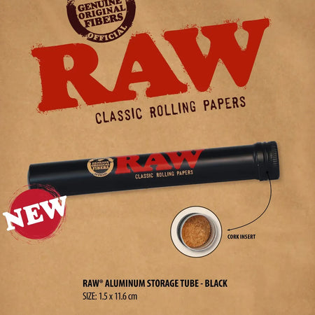 Raw Black Aluminium Tube x 1