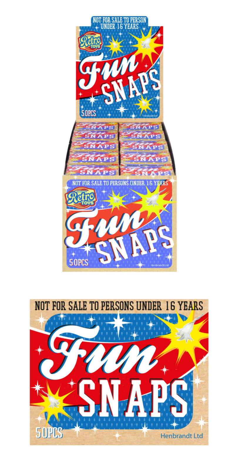 Retro Fun Snaps 50 Pack