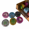 Metallic Mixed Colour/Design Plastic Shiny Grinder 12 piece