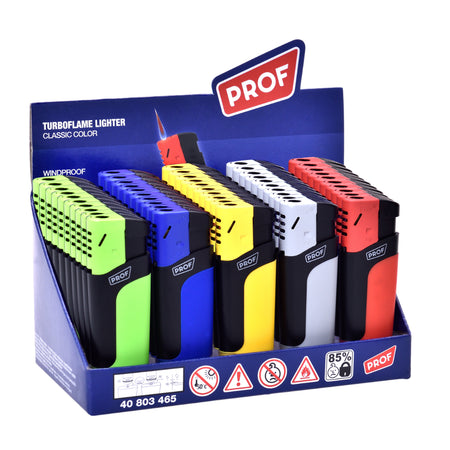 Prof Turbo Flame Soft Case Windproof Lighter x 25 lighters