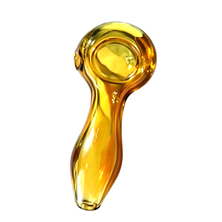 Amber Fumed Glass Spoon Pipe for Dry Herbs – SS-0993