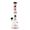 G-Rollz Banksy “Panda Gunnin” Pink Beaker Bong 30Cm