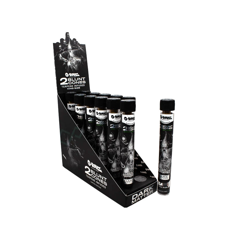 G-Rollz Terpene Infused Blunt Cones Dark Matter 12 pack