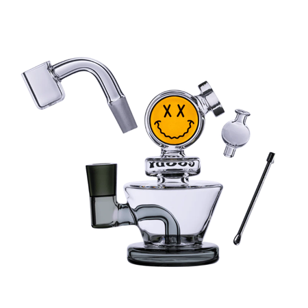 Hemper Goody Glass - Big Face Mini Dab Rig 4-Piece Kit GG-BIGFACE