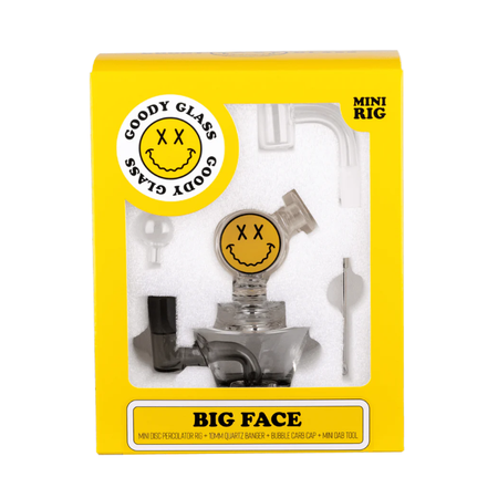 Hemper Goody Glass - Big Face Mini Dab Rig 4-Piece Kit GG-BIGFACE