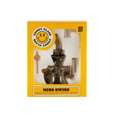 Hemper Goody Glass - Miss Swiss Mini Dab Rig 4-Piece Kit GG-SWISS