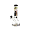 G-Rollz | Banksy's Graffiti 'Kissing Coppers' - Beaker Bong White H:35cm