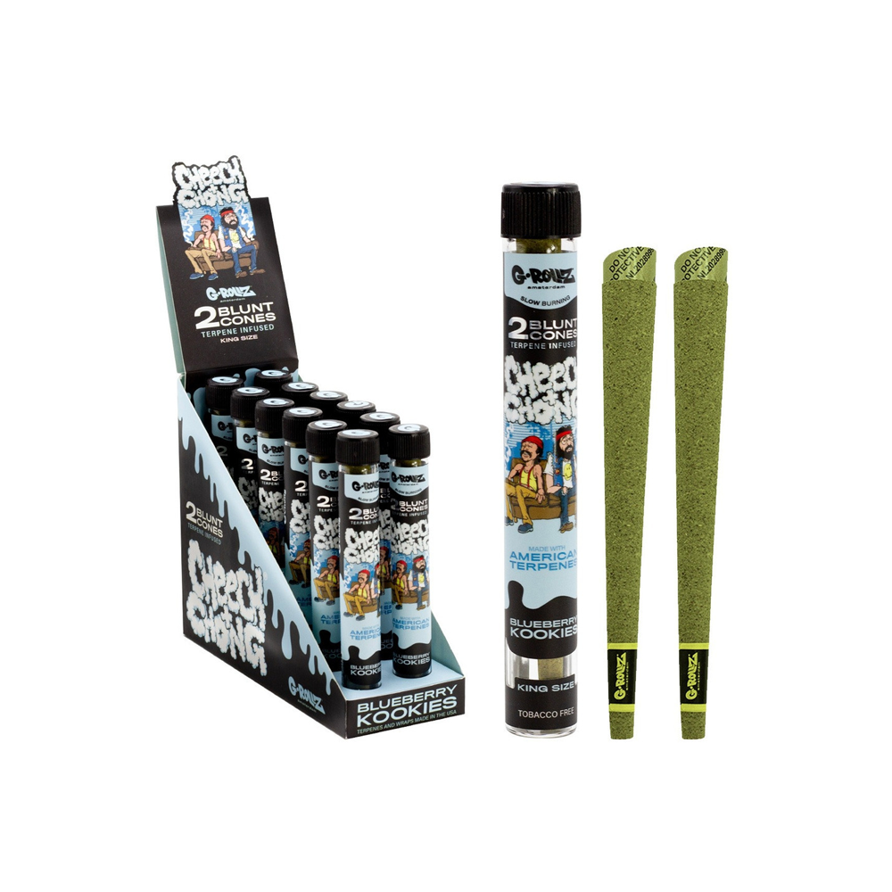 G-Rollz Terpene Infused Blunt Cones Blueberry Kookies 12 pack