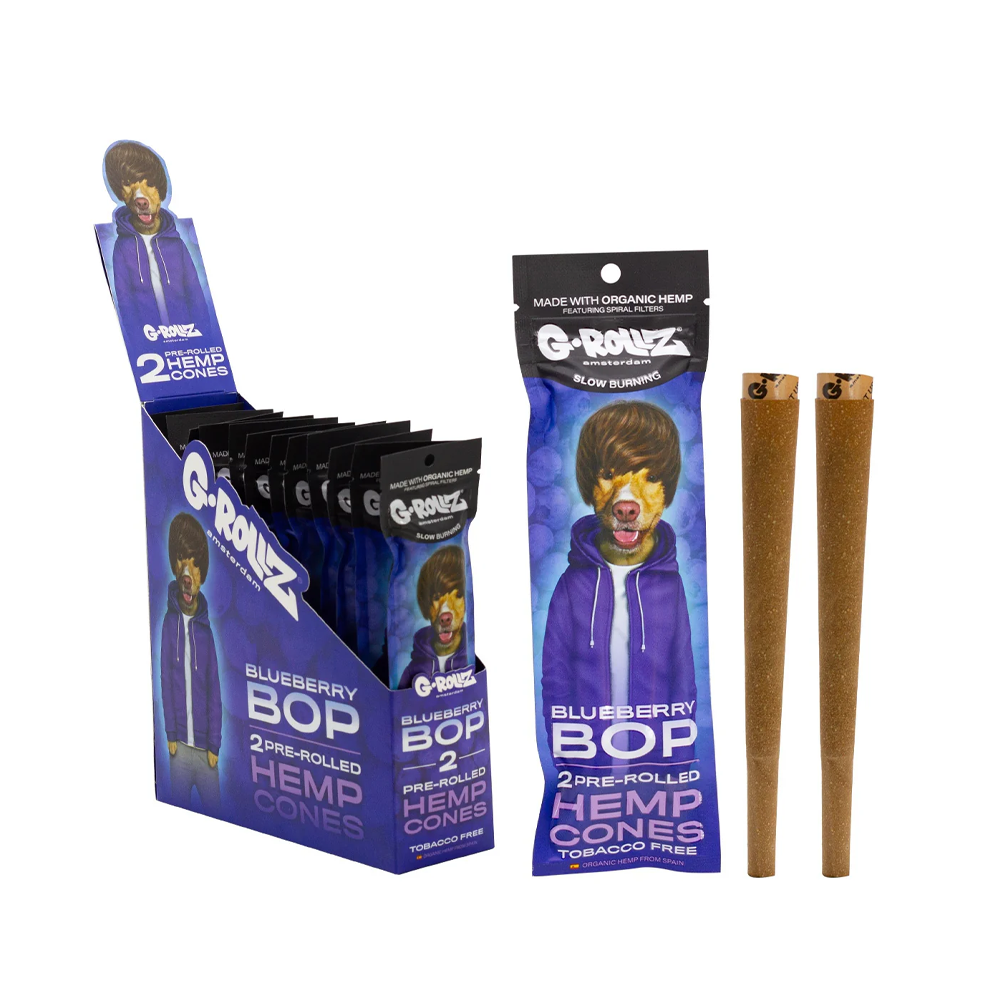 G-Rollz Pre-Rolled Hemp Cones Blueberry Bop 2 Pack x 12