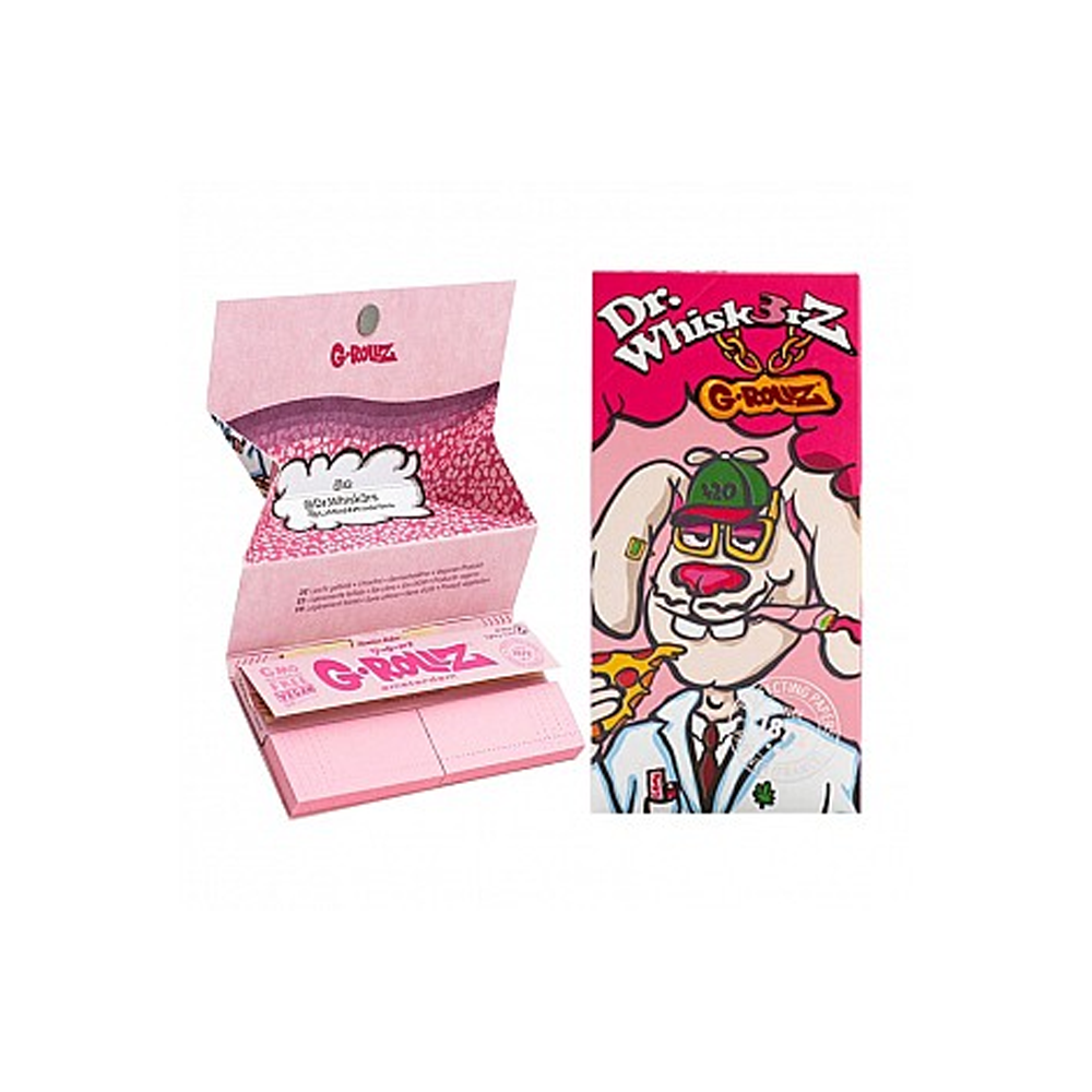 G-Rollz Dr Whiskerz King Slim Paper + Tips