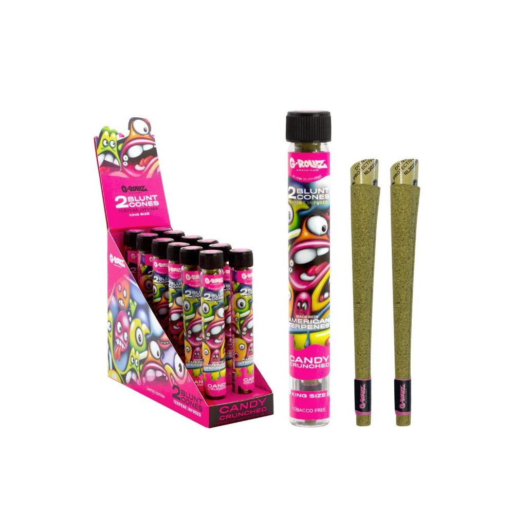 G-Rollz Terpene Infused Blunt Cones Candy Crunched 12 pack