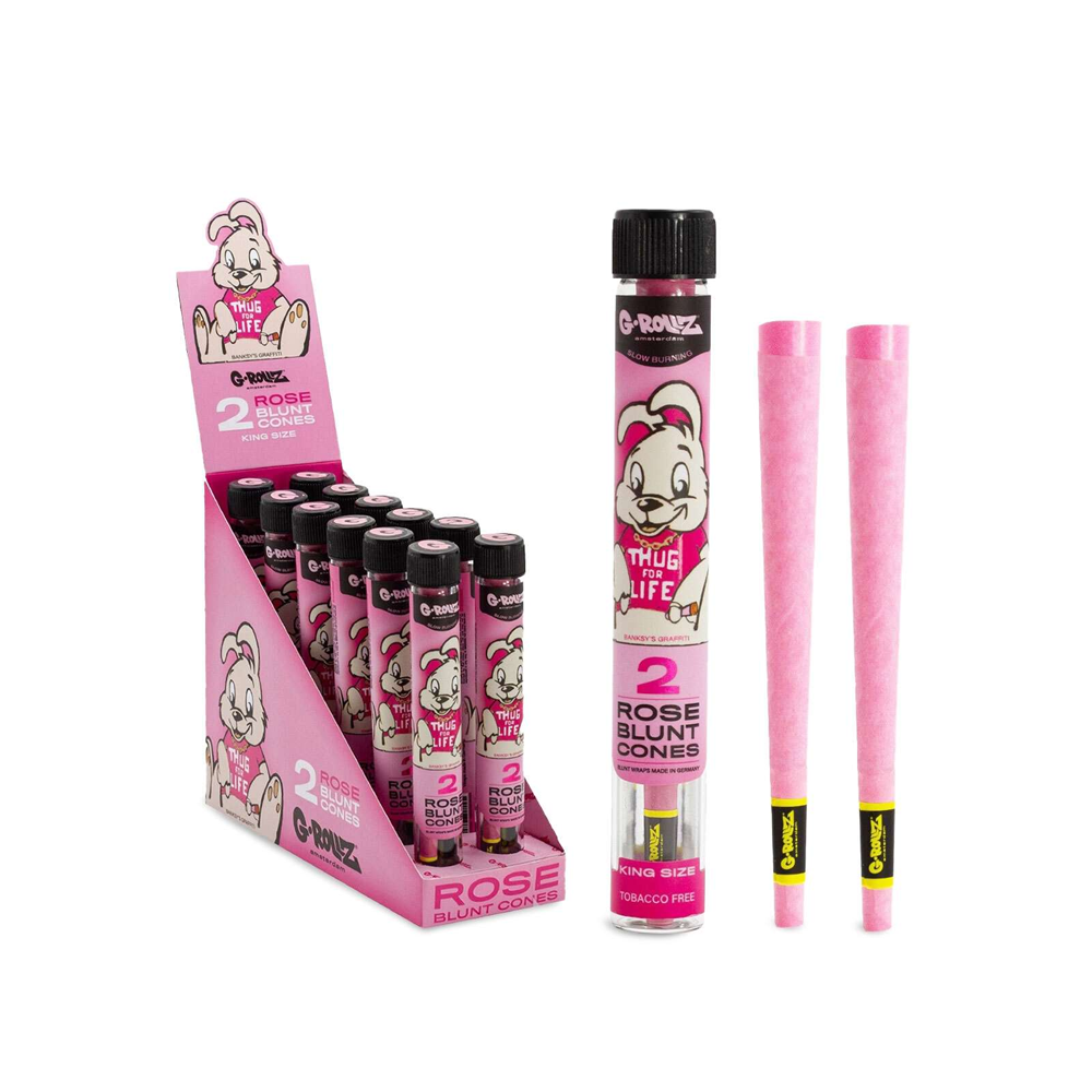 G-ROLLZ Thug Life 2 Rose Blunts Cone x12