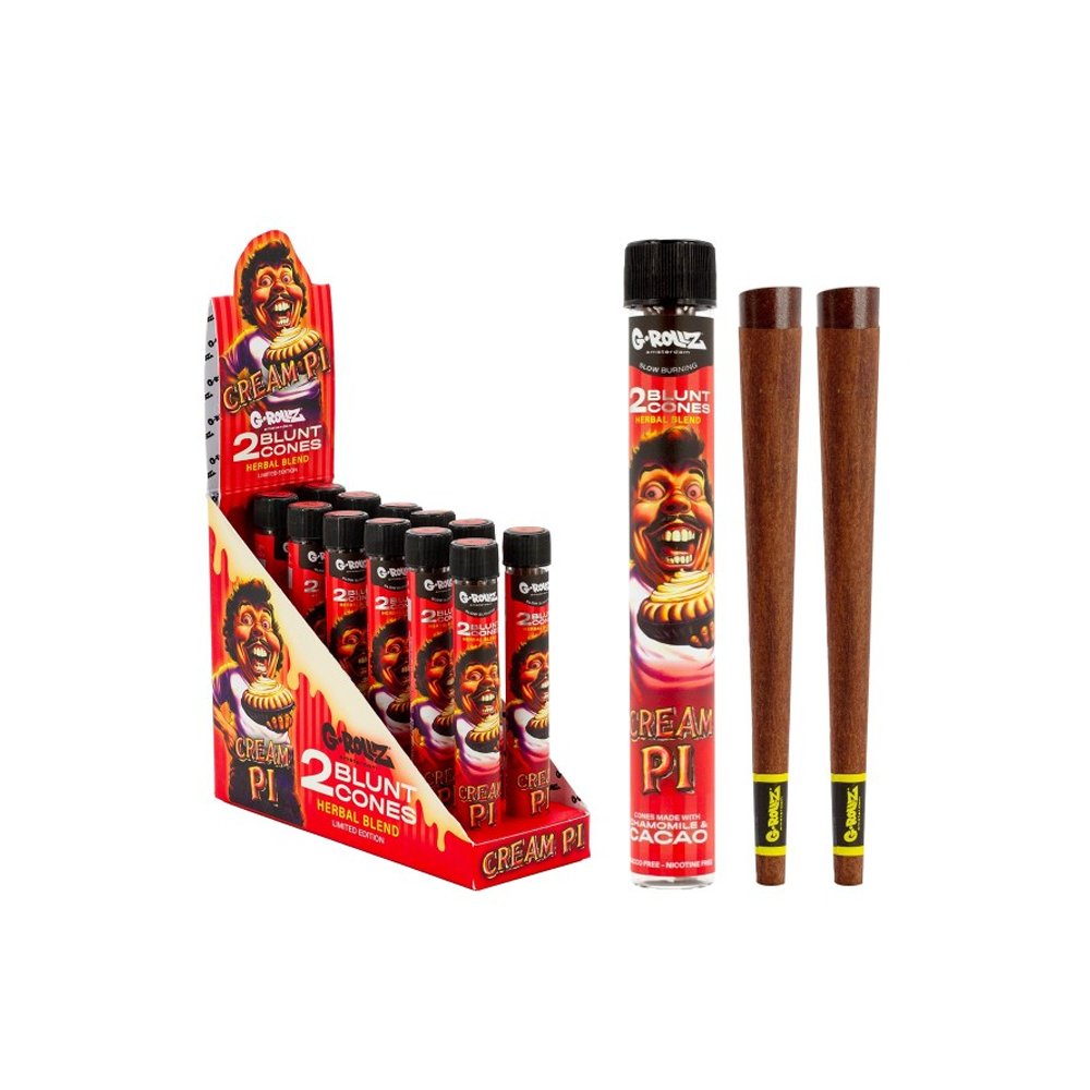 G-ROLLZ Cream Pi Blunts Cone x12