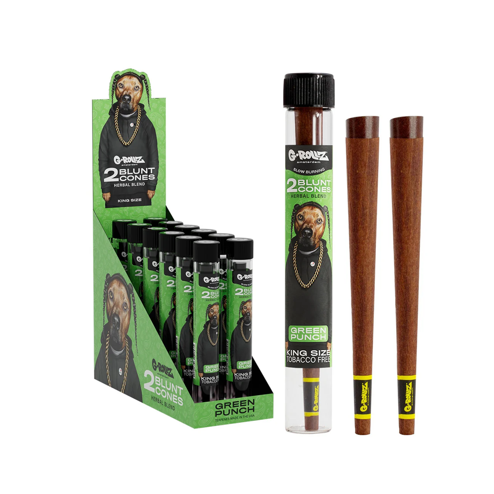 G-ROLLZ Yerba Green Punch Blunts Cone x12
