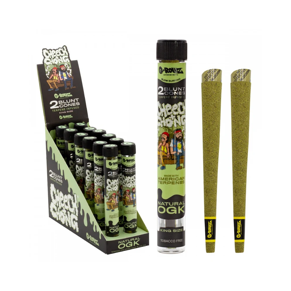 G-ROLLZ Cheech and Chongs Blunt Cone Natural OGK x 12