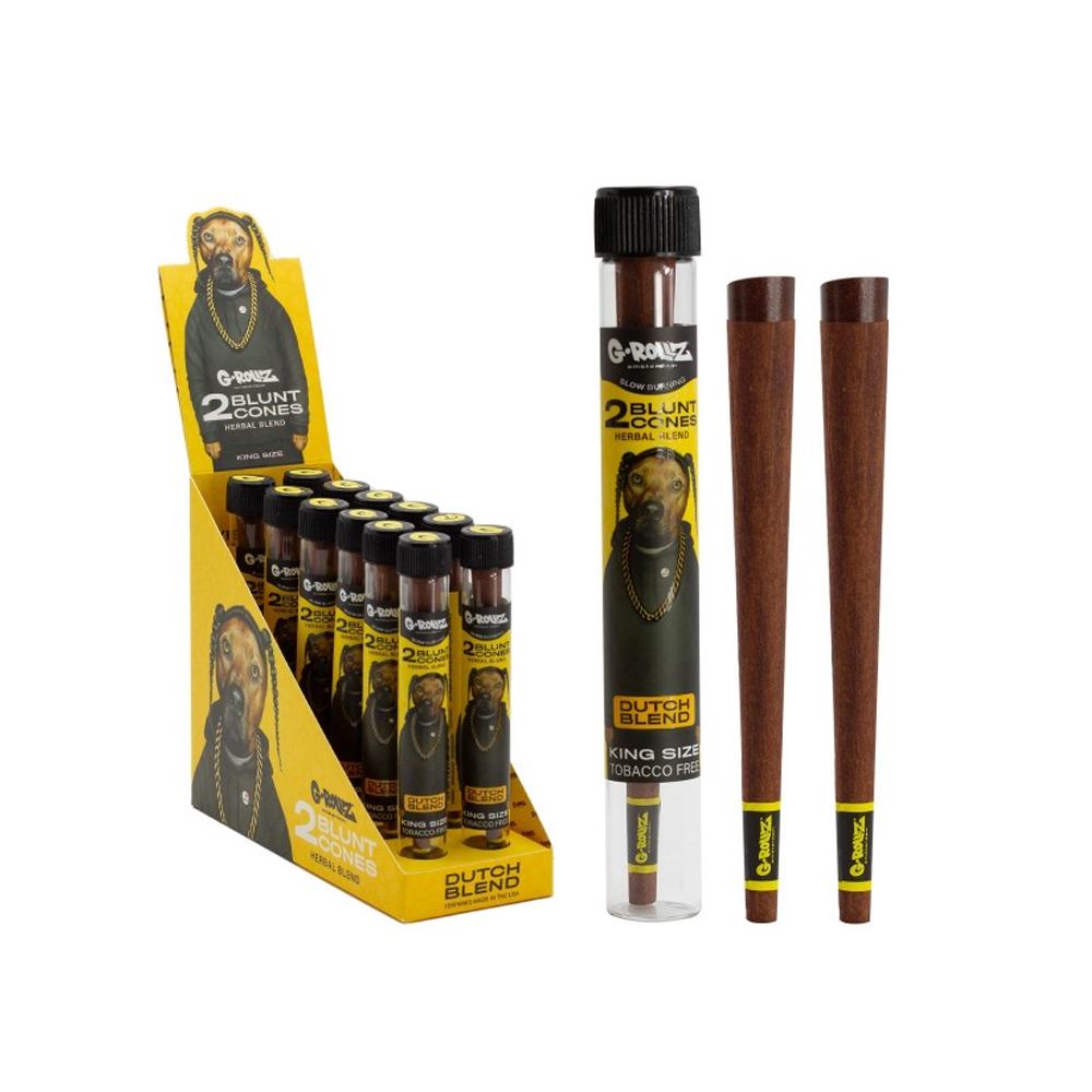 G-Rollz Herbal Yerba Blend Blunt Cones Dutch Blend 12 pack