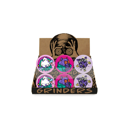 Amsterdam Plastic Grinder 53mm Catt, Kitty, Pastel GRPM13 x 24