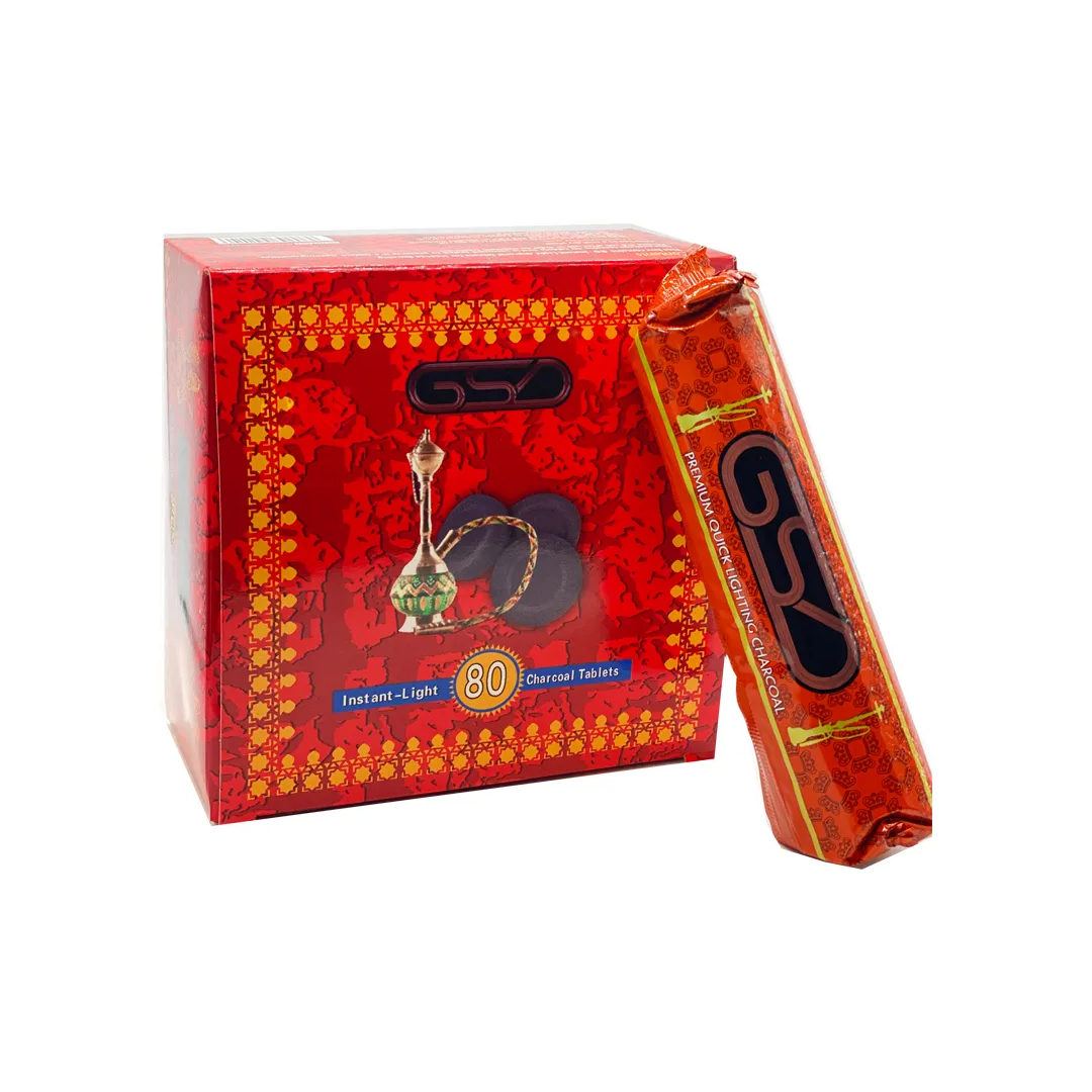 GSD Charcoal Tablets Instant light Incense Burner – 80 PCS 1 Box