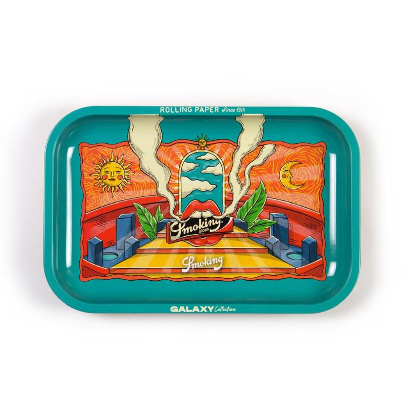 SMOKING HEAVEN GALAXY COLLECTION LARGE METAL ROLLING TRAY