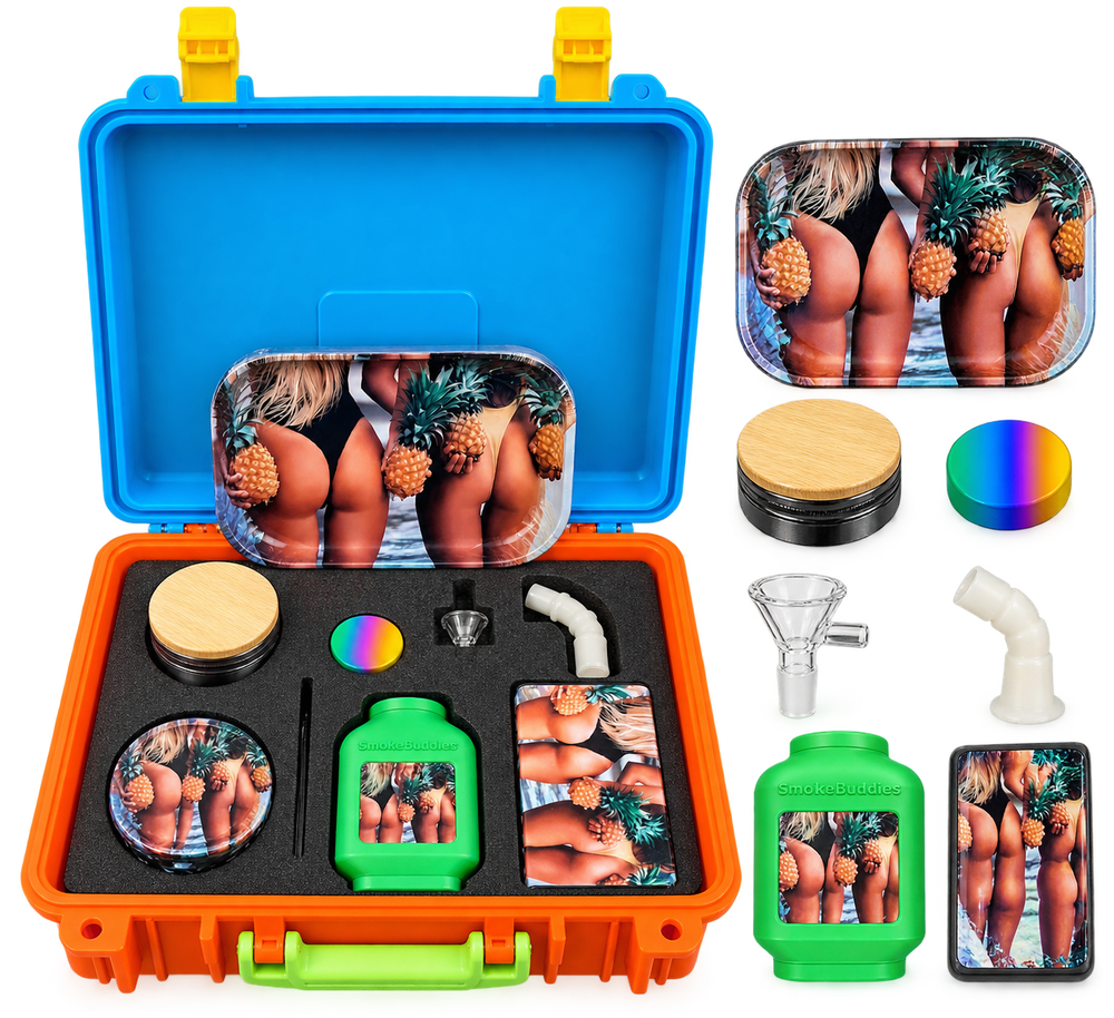 Premium Portable Smoke Kit Gift Set – Pulsar “Pineapple Bums” Complete Travel Kit with Carrying Case & Accessories (Copy)
