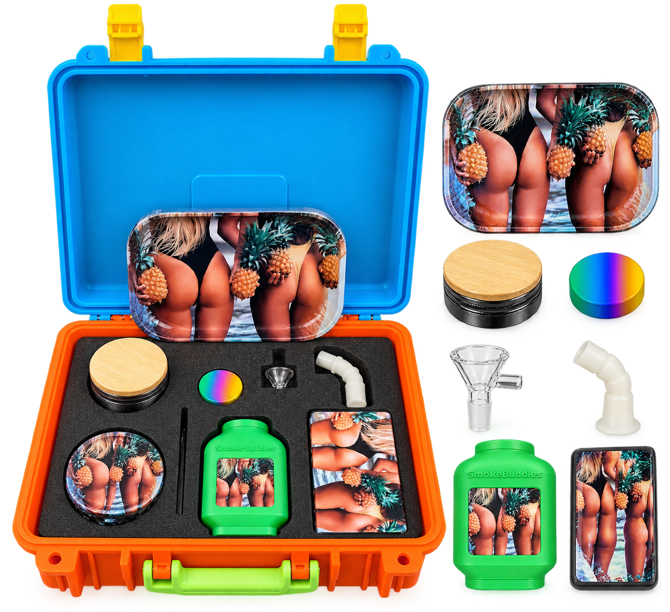Premium Portable Smoke Kit Gift Set – Pulsar “Pineapple Bums” Complete Travel Kit with Carrying Case & Accessories (Copy)