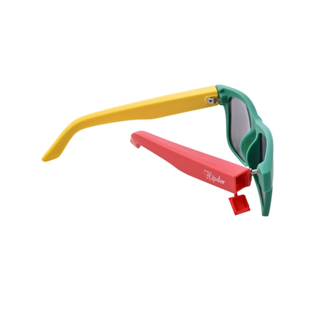 Exclusive Sunglasses + Hidden Horn Tube Storage Removable - Random Colour