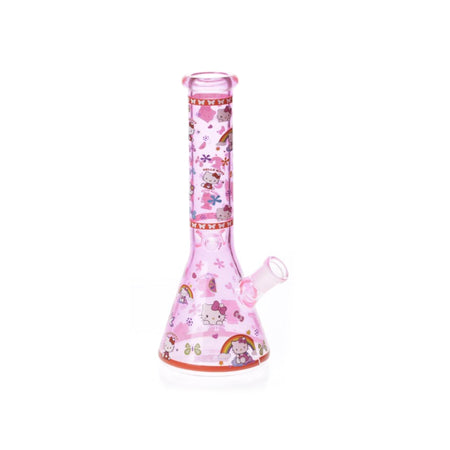 Hello Kitty Neon Beaker Glass Water Pipe - 10" Assorted Colors SS-3704 in display box Best Seller