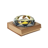 Yellow Color Glass High Quality Heavy Round Ashtray - in display box SS-3313