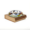 Rainbow Color High Quality Heavy Glass 02 Round Ashtray - in display box SS-3313