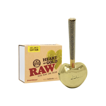 Exclusive RAW Heart of Gold Cone Holder